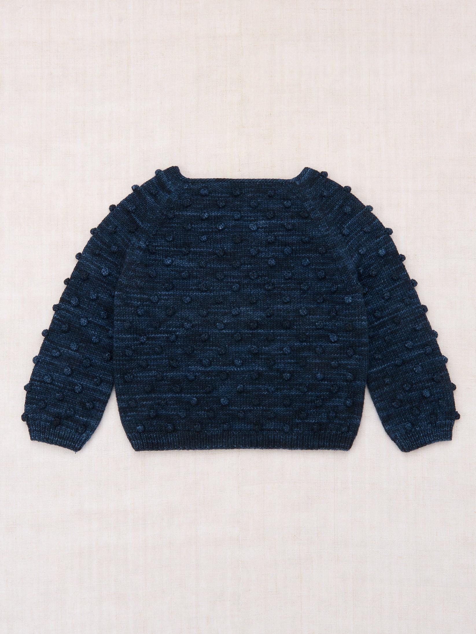 Original Popcorn Sweater, Ink, 100% Wool