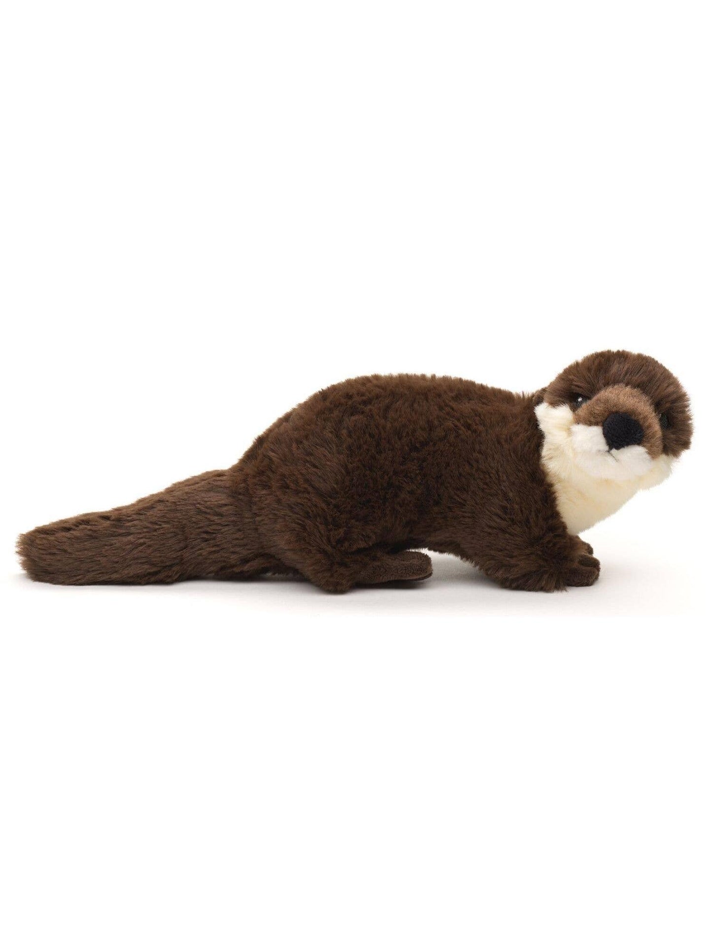 Otter Plush, Standing, Eco-Line 100% Recycled, 25 cm, Embroidered Eyes