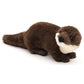 Otter Plush, Standing, Eco-Line 100% Recycled, 25 cm, Embroidered Eyes