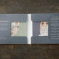 Owls, Square Card Folder, 8 Double Cards & Envelopes, Gold Print, FSC Paper