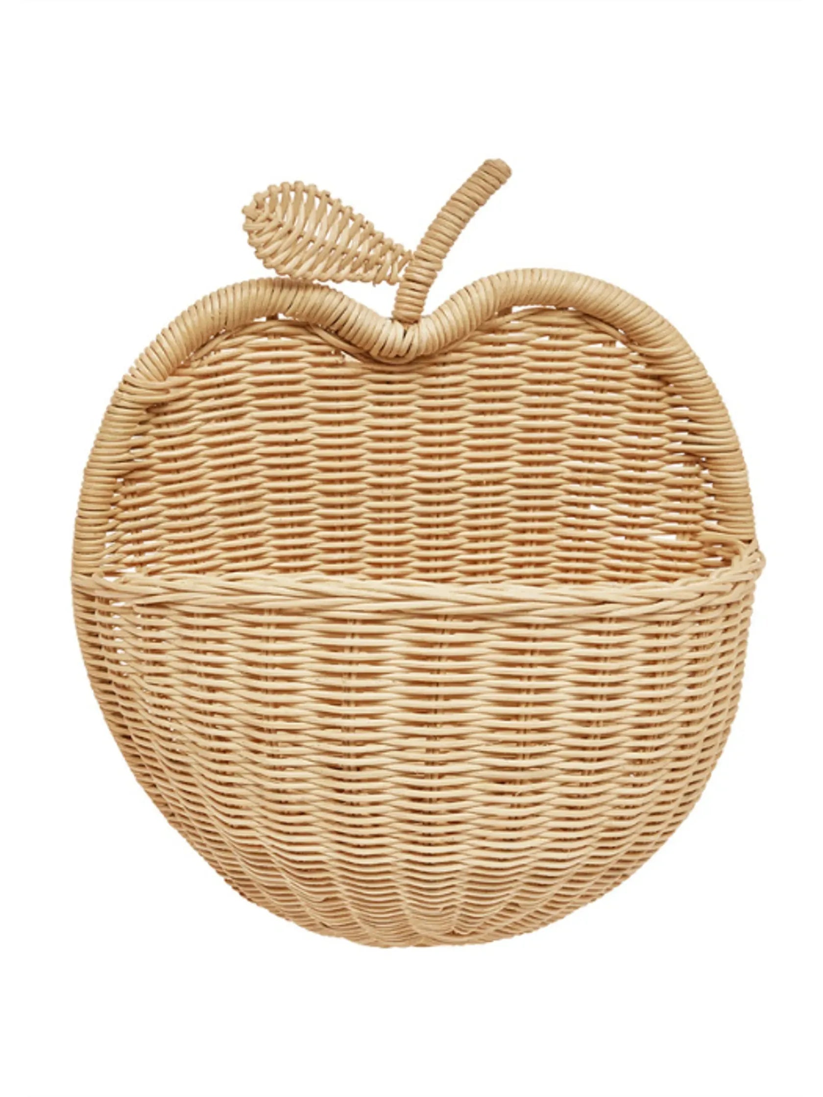 Oyoy, Apple Wall Basket, Nature, 100% Rattan