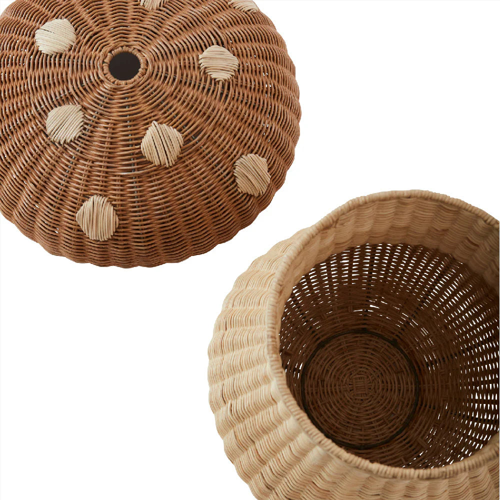 Oyoy, Mushroom Basket, Nature, 100% Rattan