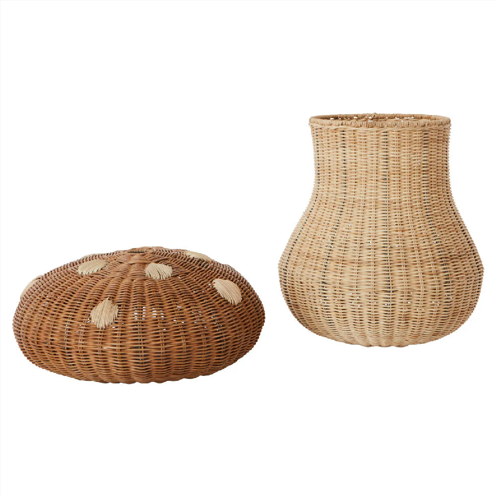 Oyoy, Mushroom Basket, Nature, 100% Rattan