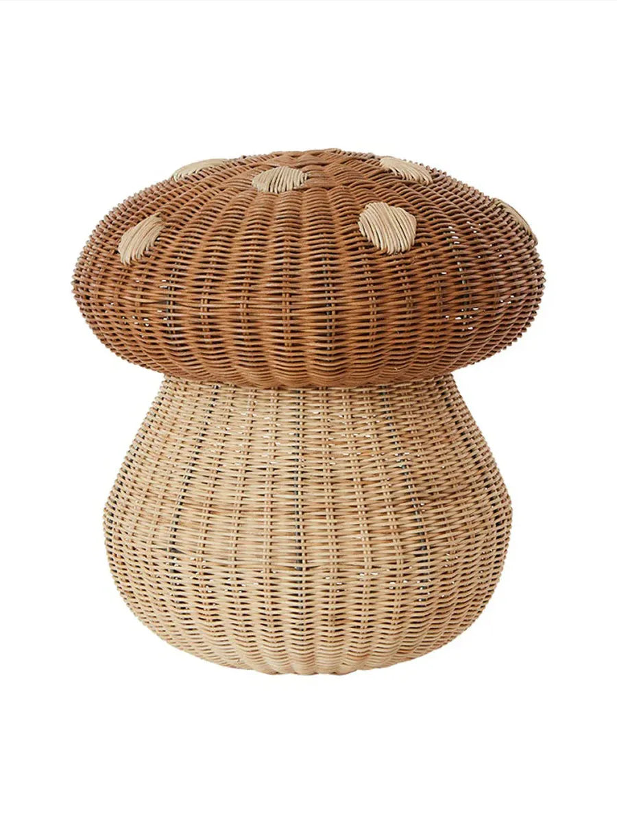 Oyoy, Mushroom Basket, Nature, 100% Rattan