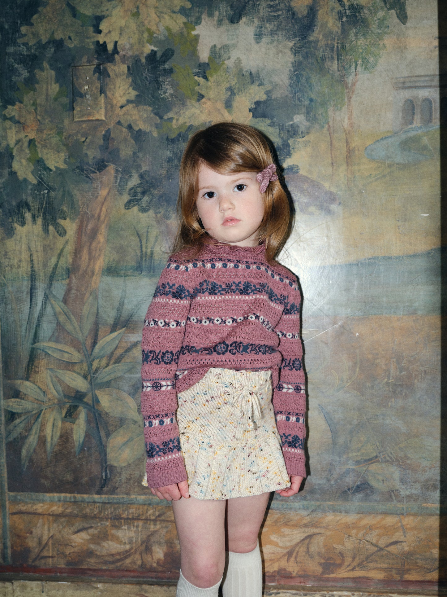 Pamela Sweater, Antique Rose