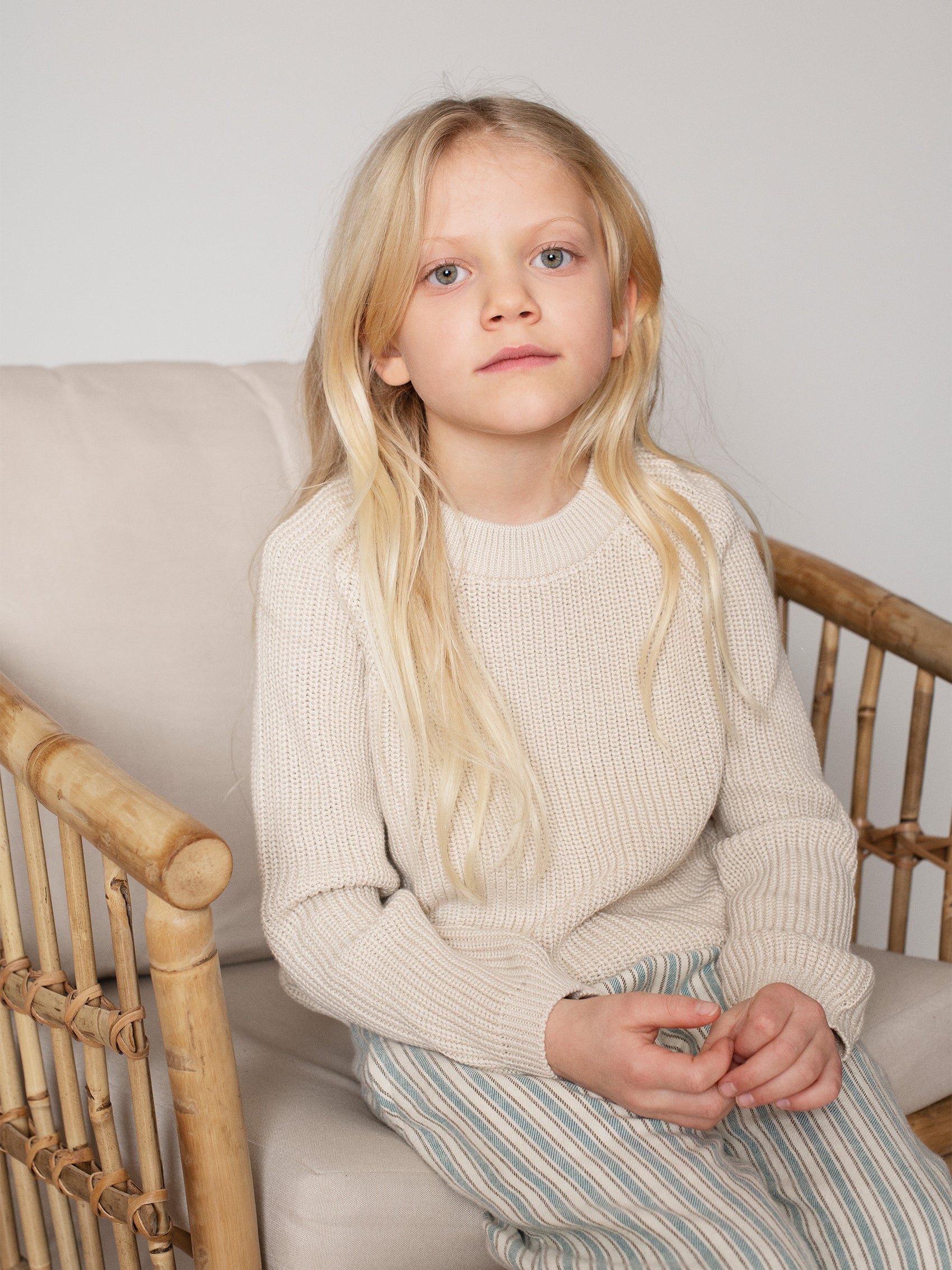 Patent Sweater, Oyster