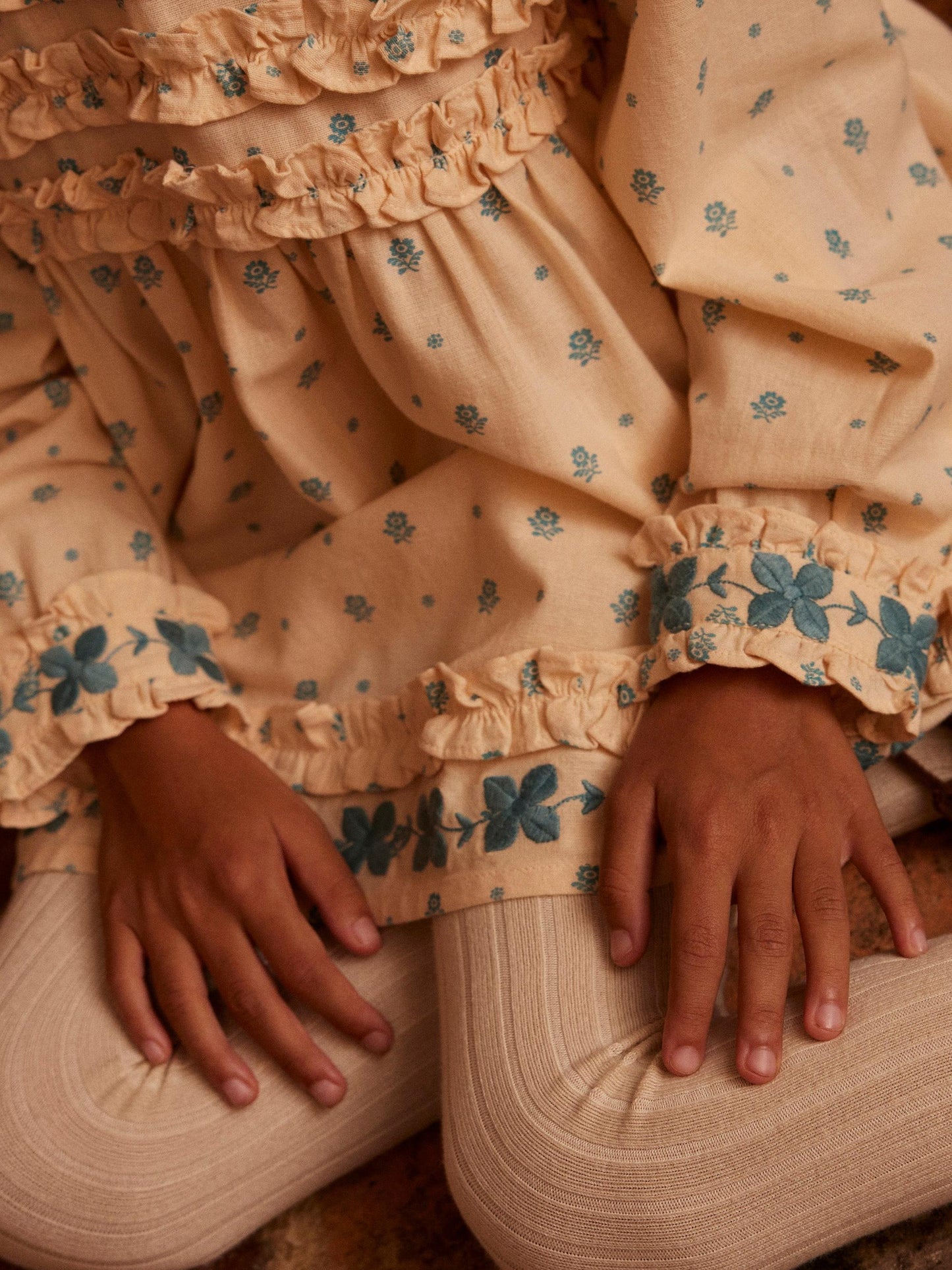 Pernille Dress, Meadow Calico, Cashew