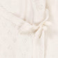 Pointelle Cross-Over Bodysuit, Cream