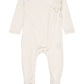 Pointelle Cross-Over Bodysuit, Cream