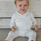 Pointelle Heart Leggings, Cream