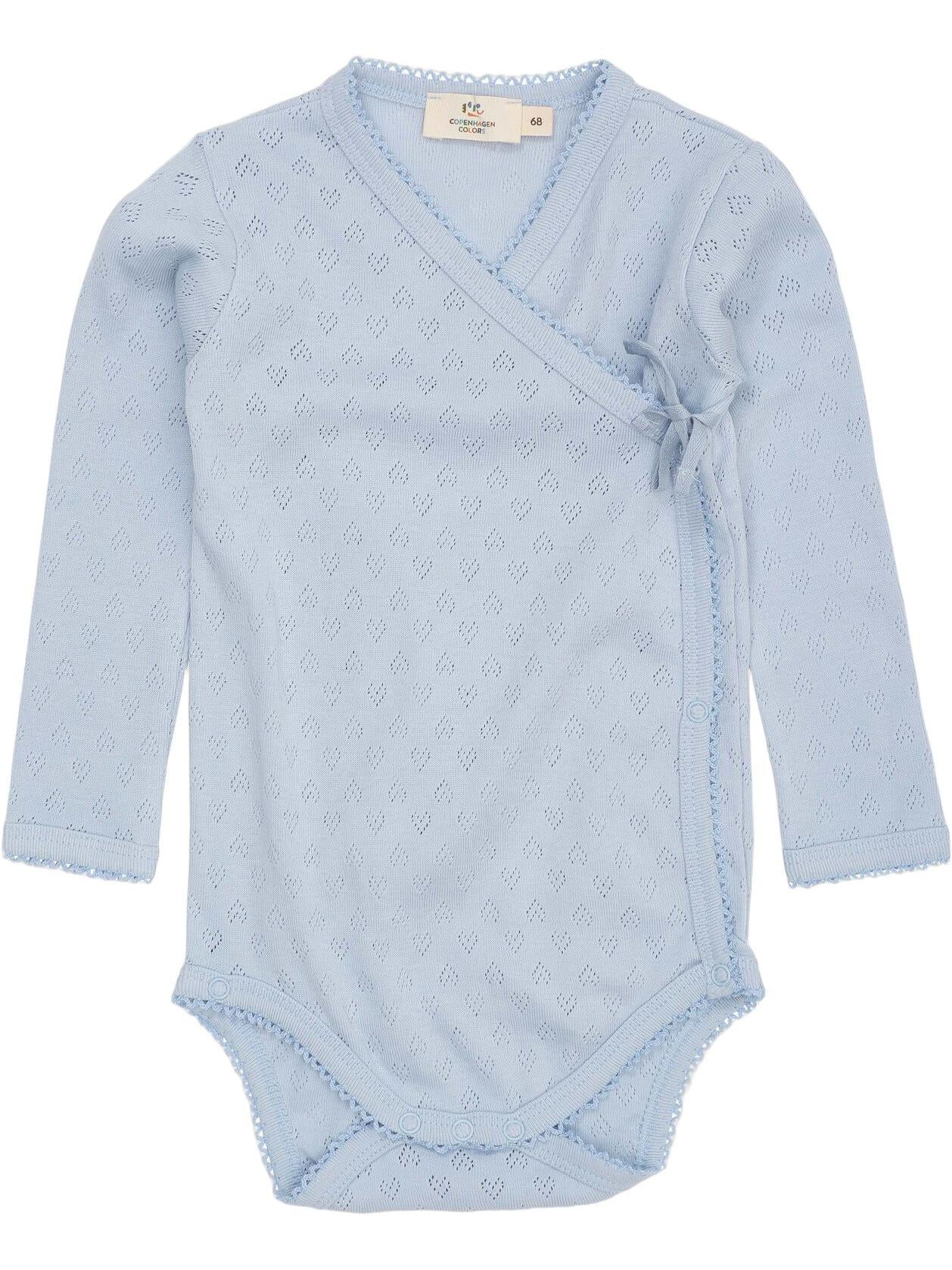 Body Crossover, Heart Pointelle, Dusty Blue