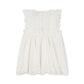 Posey Dress, White Broderie, Organic