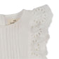 Posey Dress, White Broderie, Organic