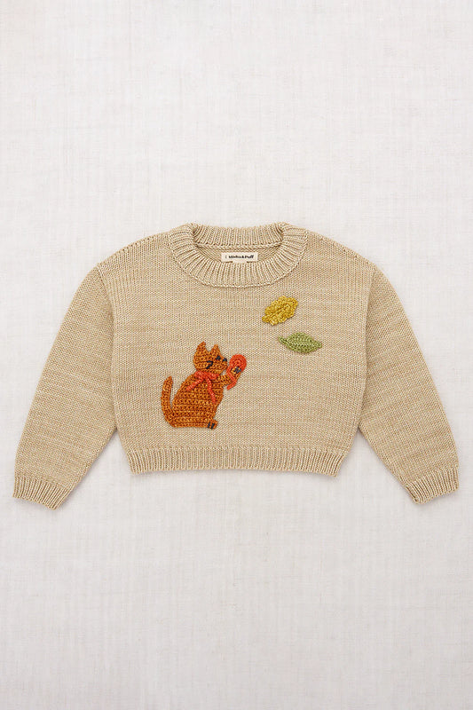 Misha & Puff, Kids Crewneck, Meadow, Alabaster