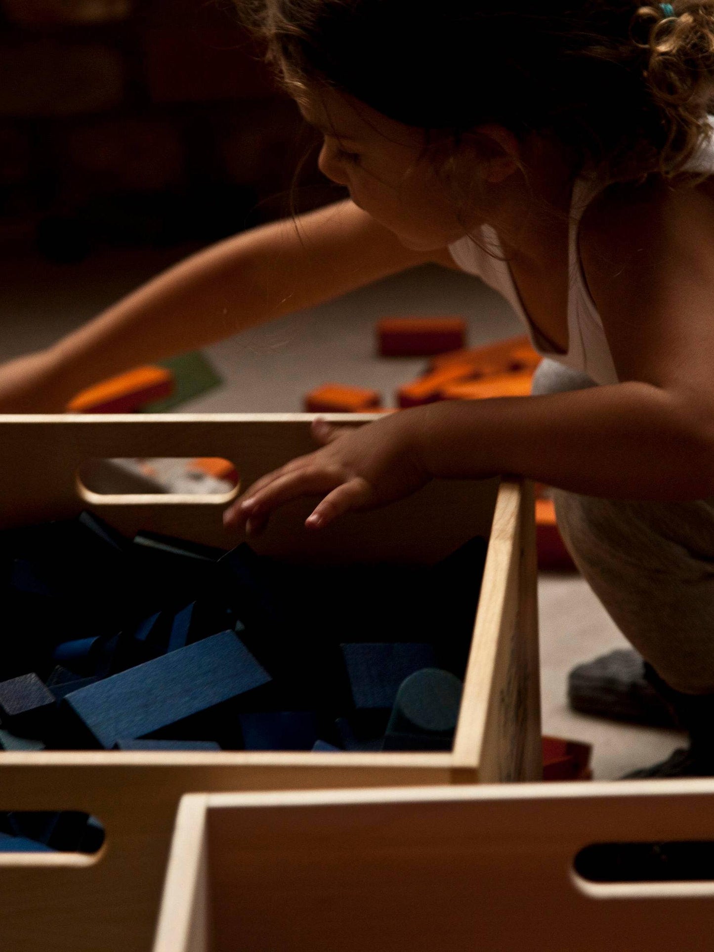 Rainbow blocks in tray - 30 pcs