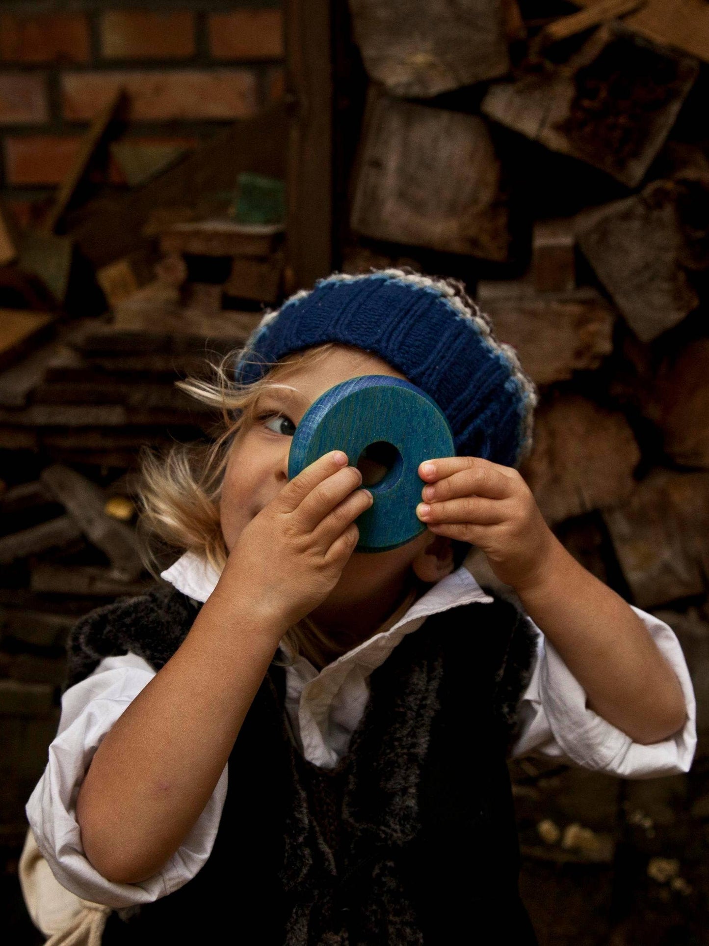 Rainbow Round Pyramid - Montessori Stacker