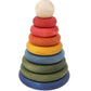 Rainbow Round Pyramid - Montessori Stacker