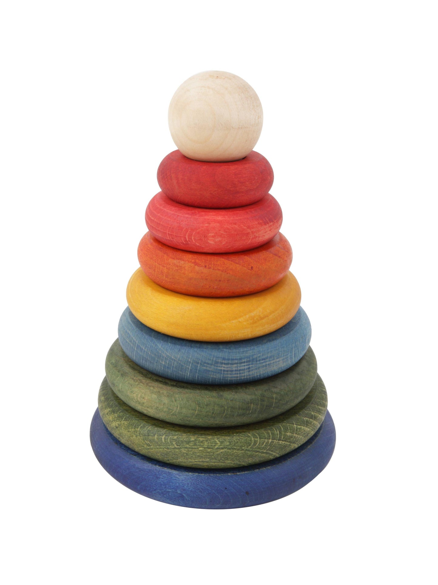 Rainbow Round Pyramid - Montessori Stacker