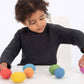 Rainbow Wooden Eggs Set of 7 – Montessori & Waldorf Inspired Toy