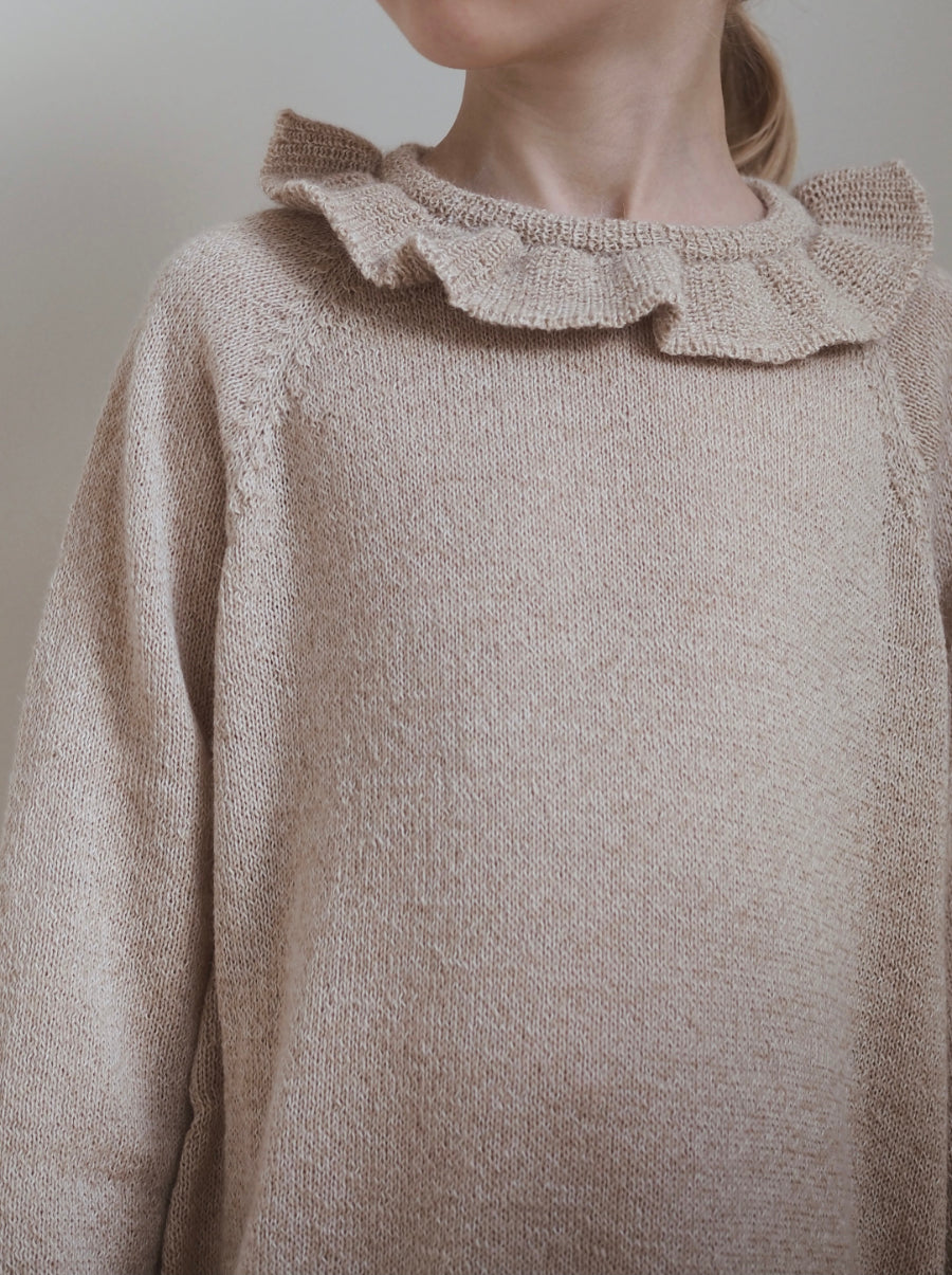 Ruffle Dress, Cream Twist,