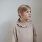 As We Grow, Ruffle Dress, Cream Twist, 100% Alpaca Wool