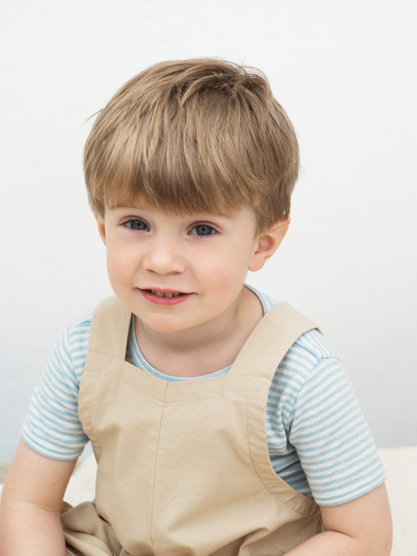 Serendipity, Kids T-Shirt Stripe, Aqua & Offwhite