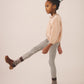 Stretch Legging, Gingham Print, Shale
