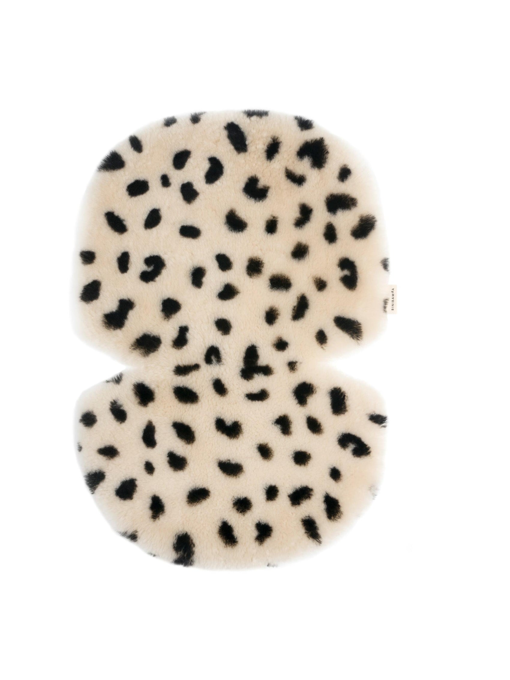 Sheepskin Snuggler, Leopard, Binibamba, 100% Merino Sheepskin