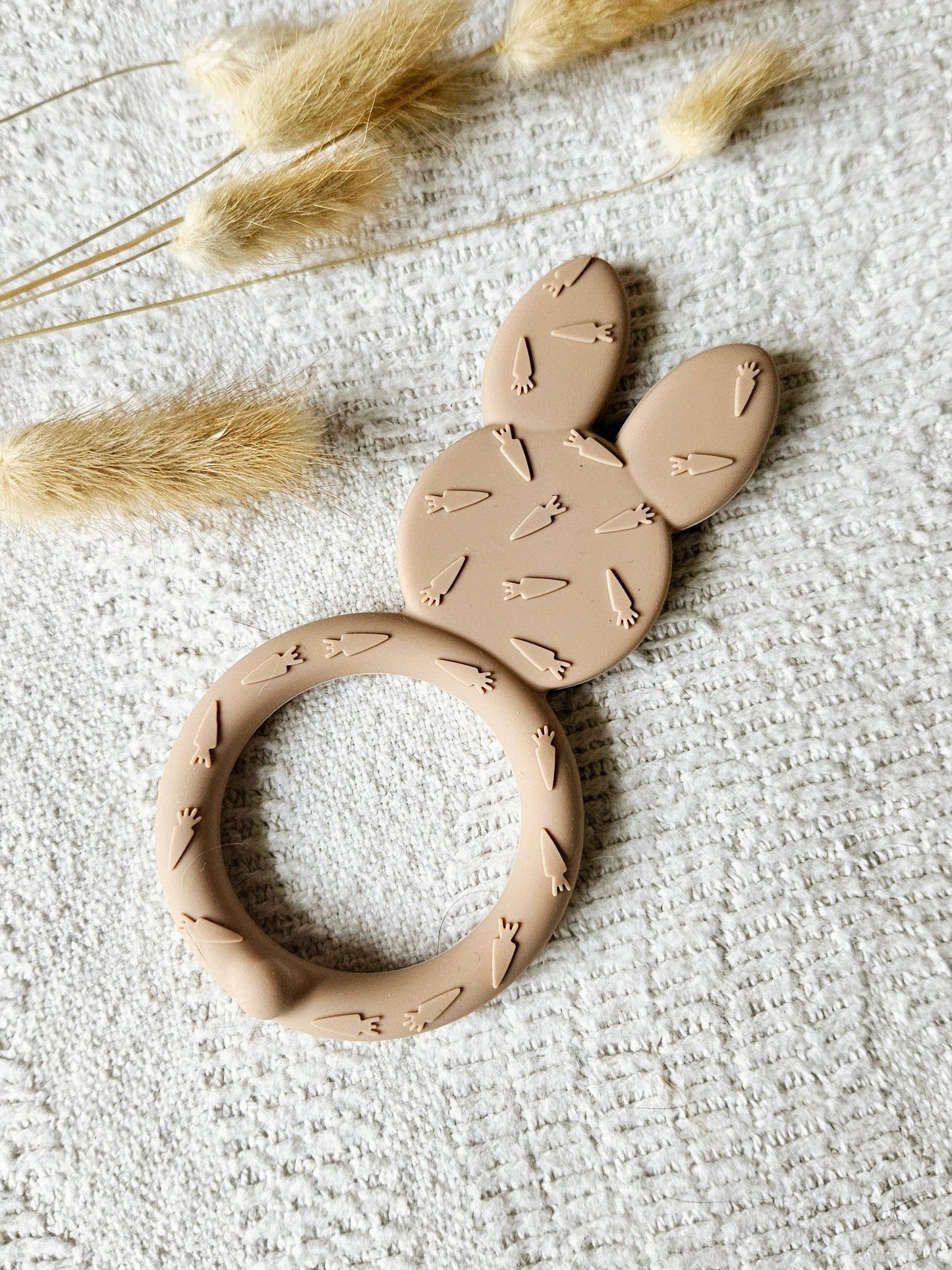 Silicone Teether, Bunny Shape, BPA Free & Safe