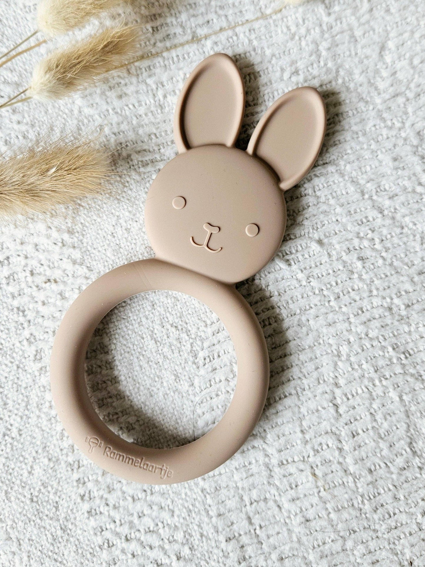 Silicone Teether, Bunny Shape, BPA Free & Safe