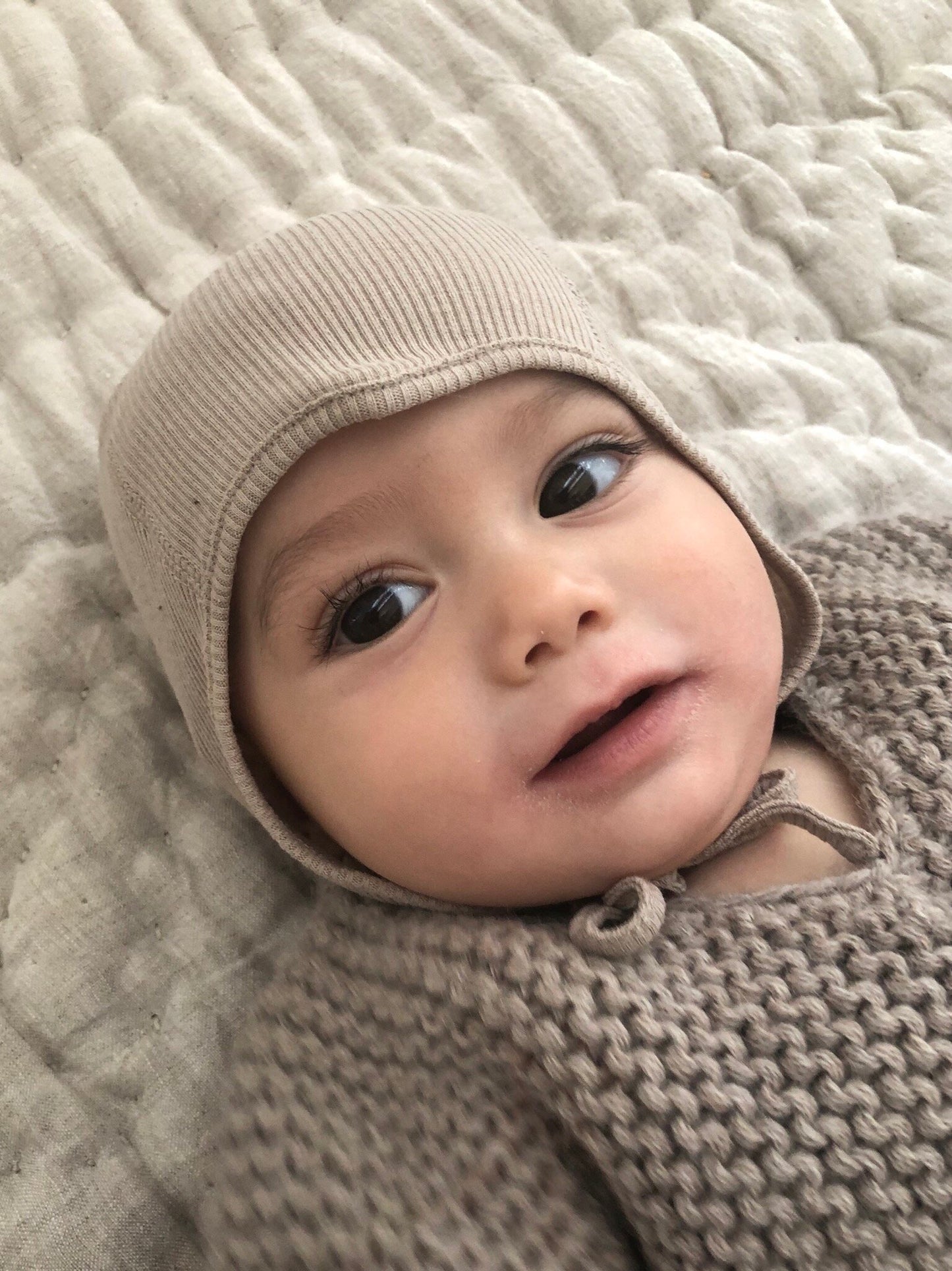 Silk & Merino Bonnet, Sand, Bonet Et Bonet