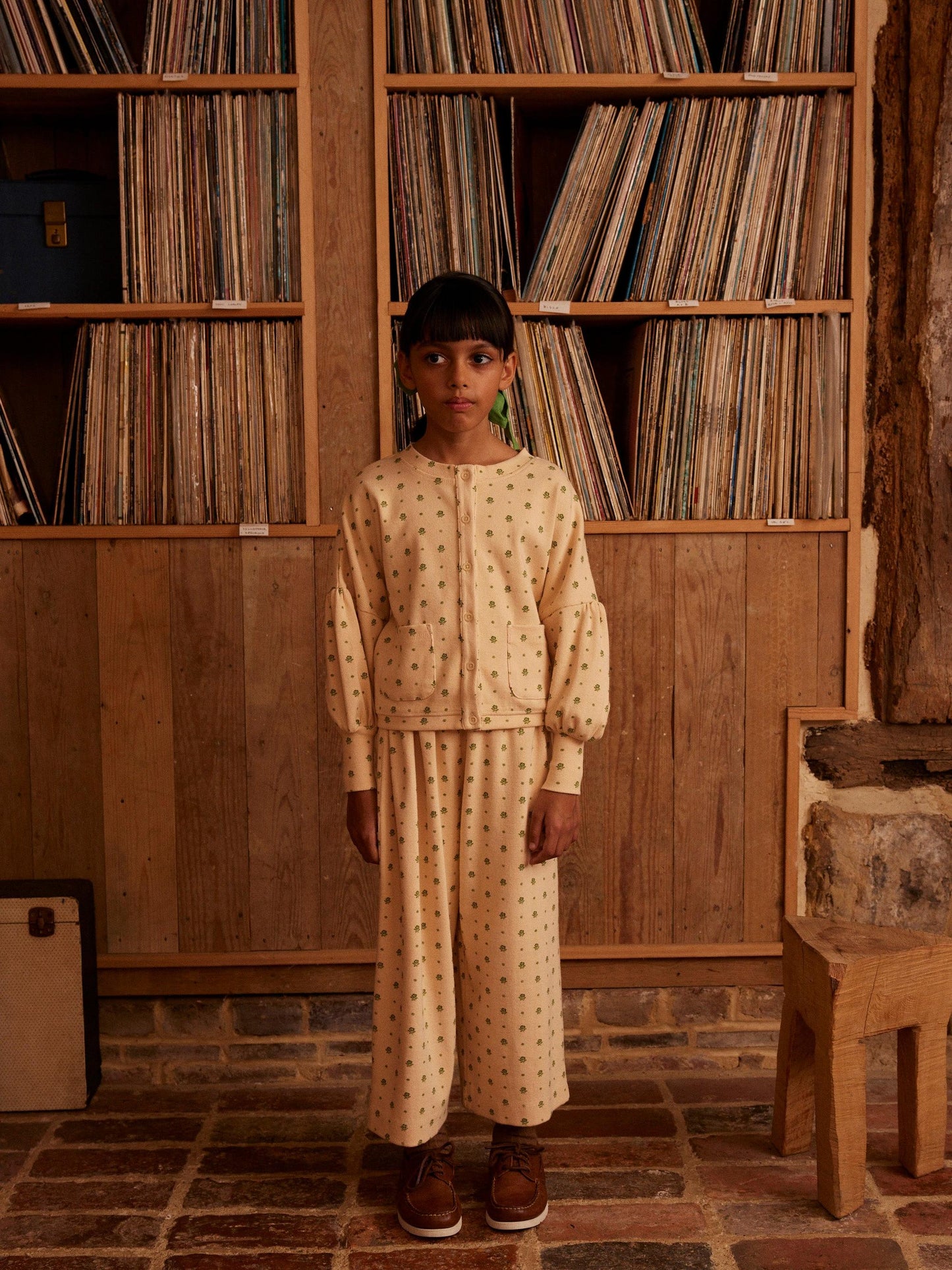 Simona Jersey Cardigan, Meadow Calico