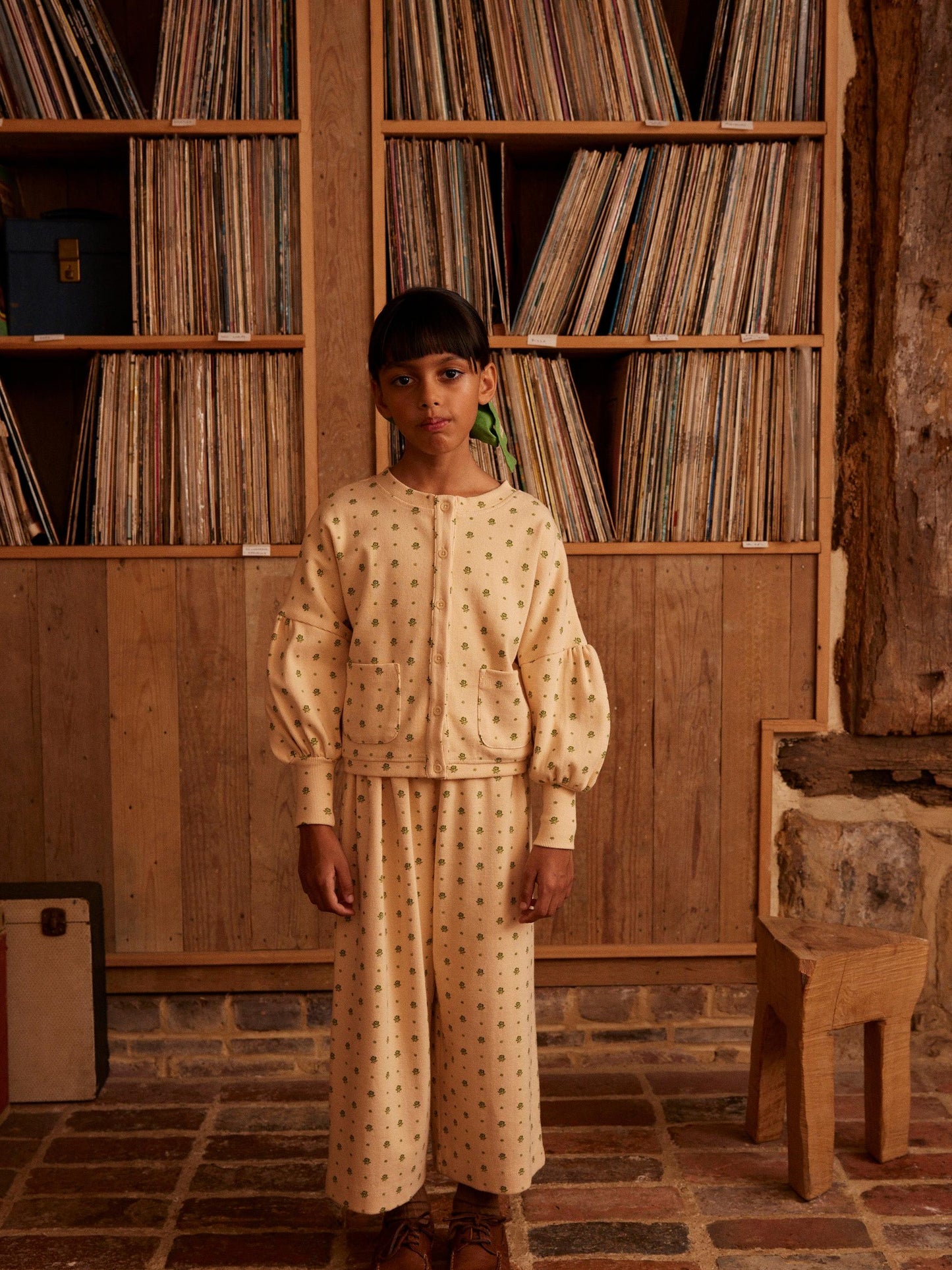 Simona Jersey Cardigan, Meadow Calico