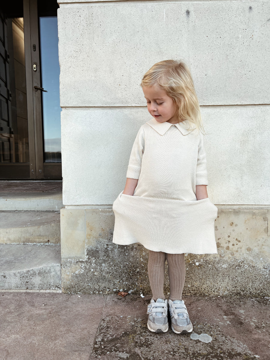 As We Grow, Kids Sister Dress, Creme