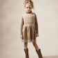 Soor Ploom, Girls Knit Wool Dress, Mathilda, Spice