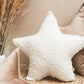 Star-Shaped Teddy Cushion, Cream