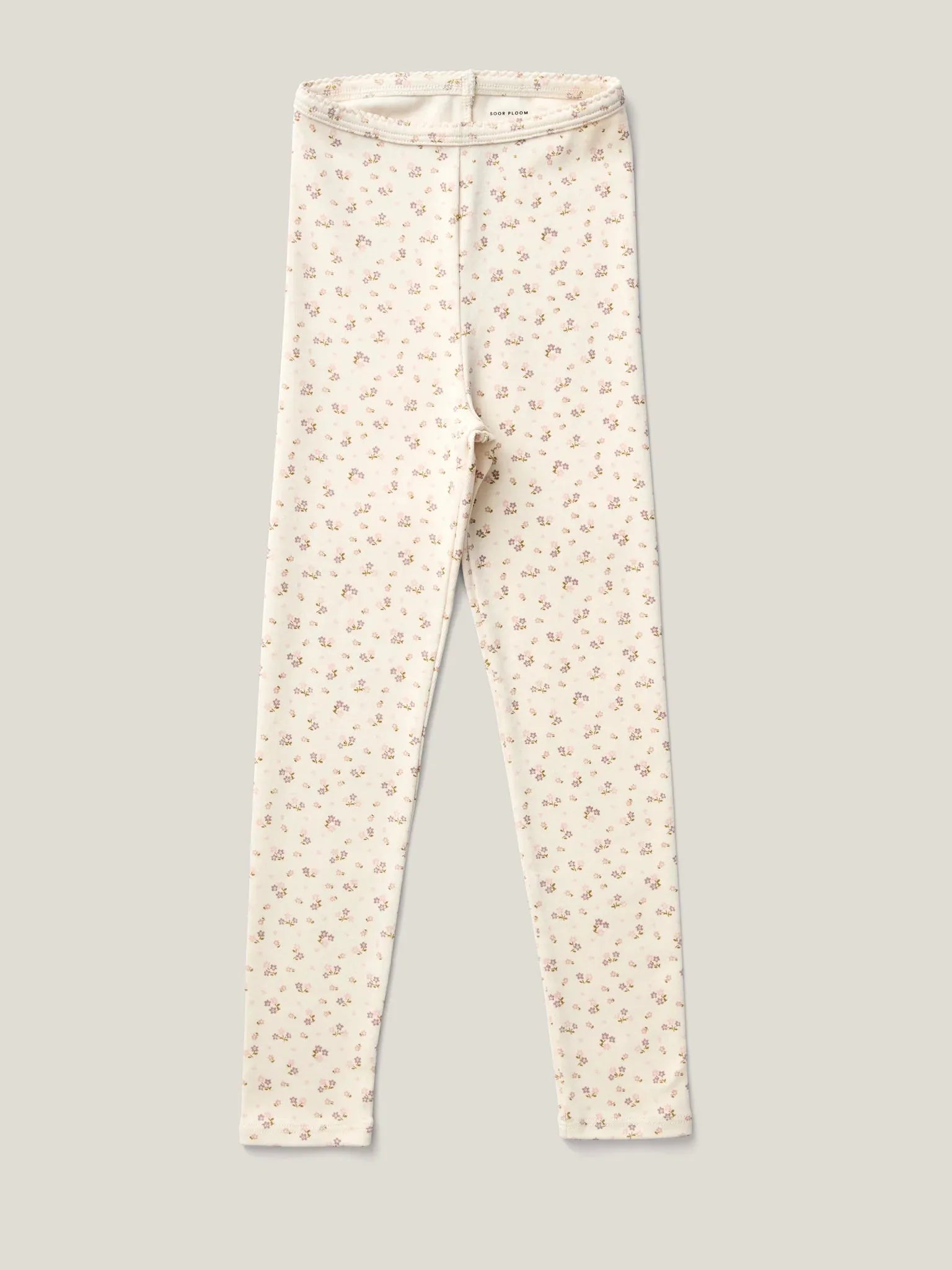 Stretch Leggings, Calico Print, Rosewood