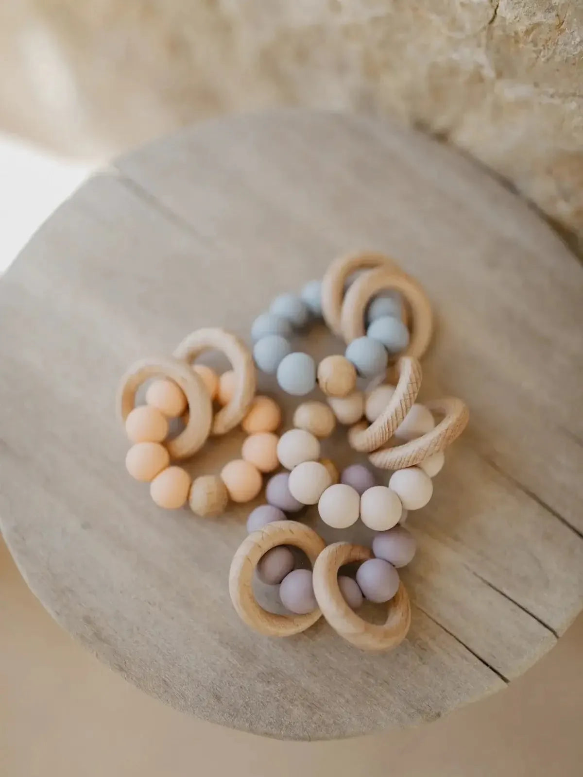 Teething Ring 'Powder Rose'