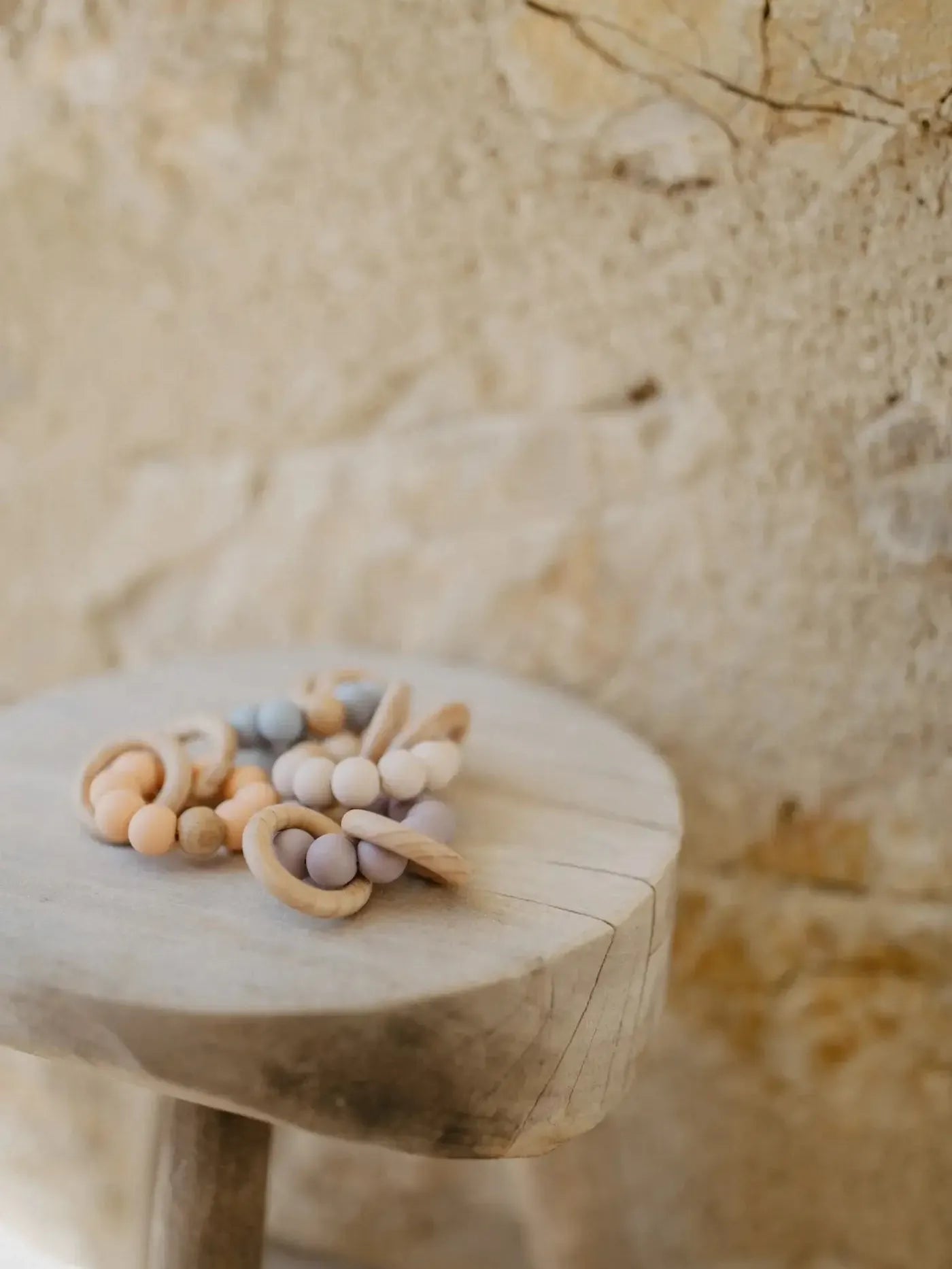 Teething Ring 'Powder Rose'