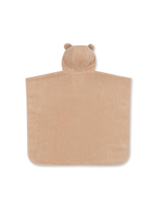 Terry Poncho Animal, Bear, Smoke Grey