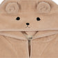 Terry Poncho Animal, Bear, Smoke Grey