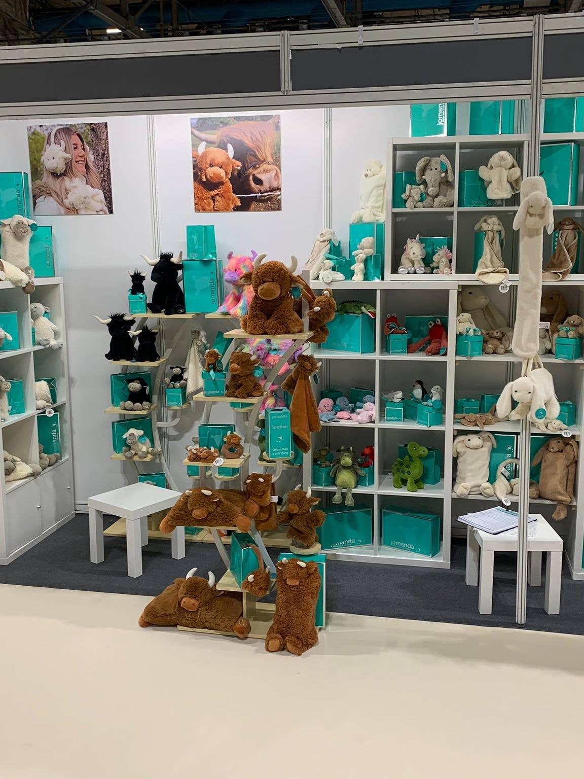 Texas Longhorn Highland Cream Brown Mini Soft Toy Cow