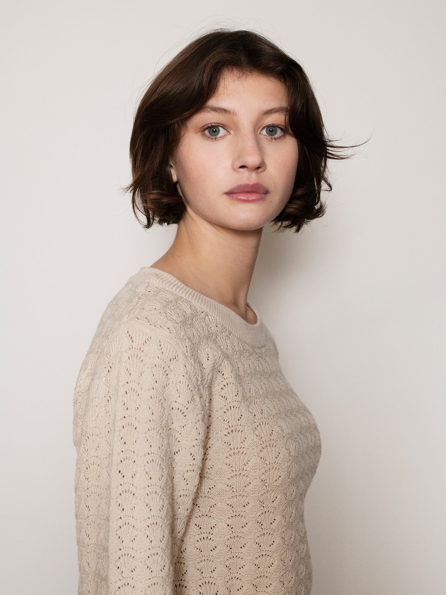 Texture Blouse, Oyster