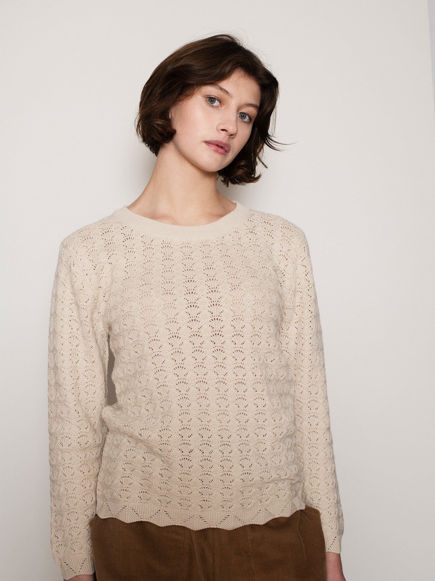 Texture Blouse, Oyster