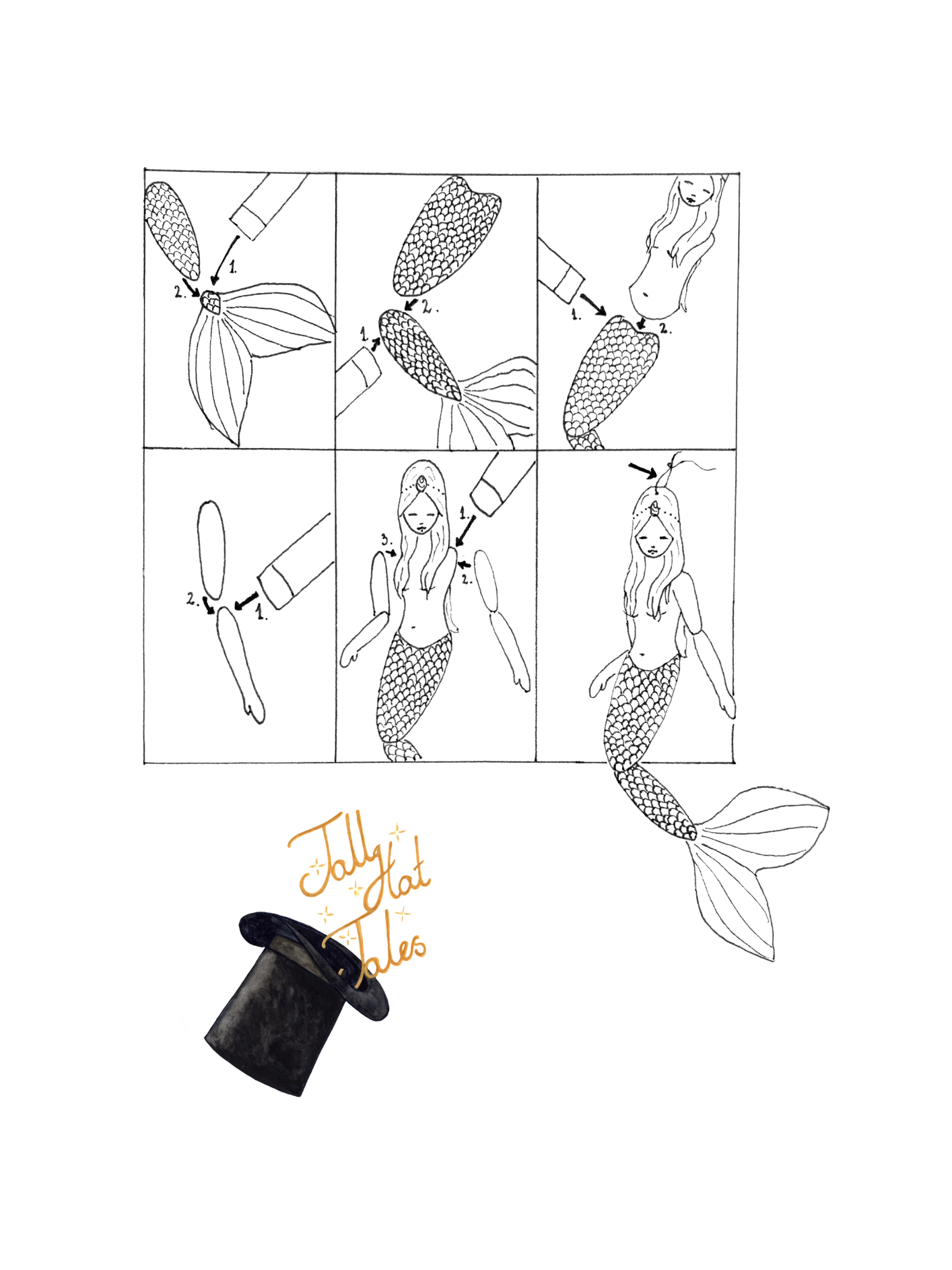 The Little Mermaid Paper Mobile Craft Kit – With Audio Fairy Tale