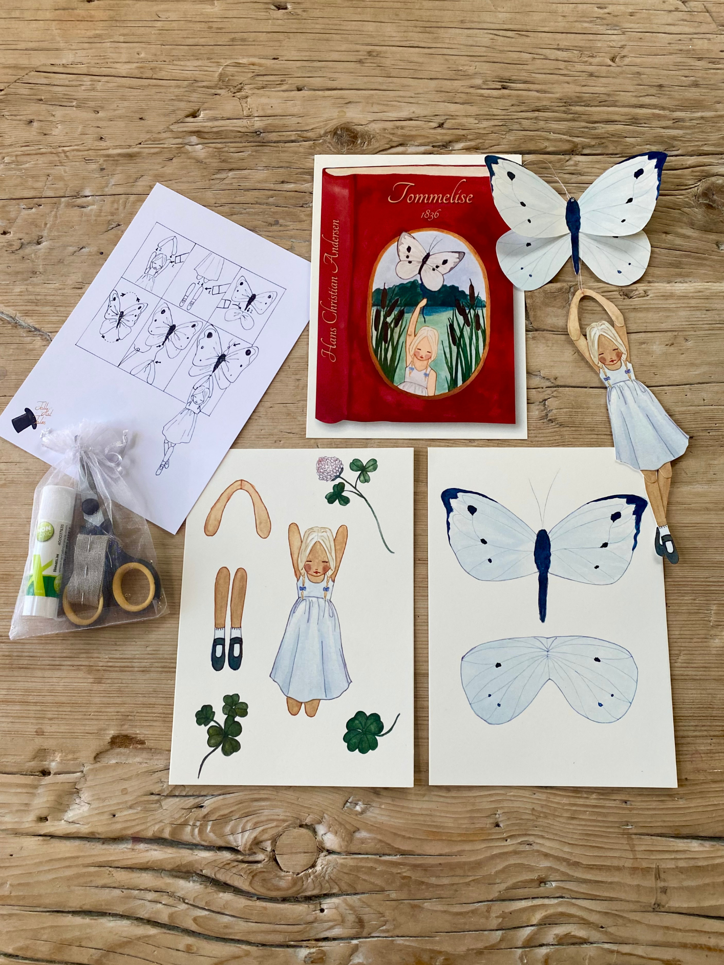 Thumbelina & Butterfly Paper Mobile Craft Kit – With Audio Fairy Tale