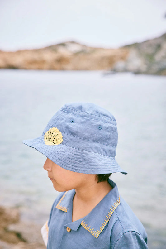 Misha & Puff, Seaside Bucket Hat, Blueslate