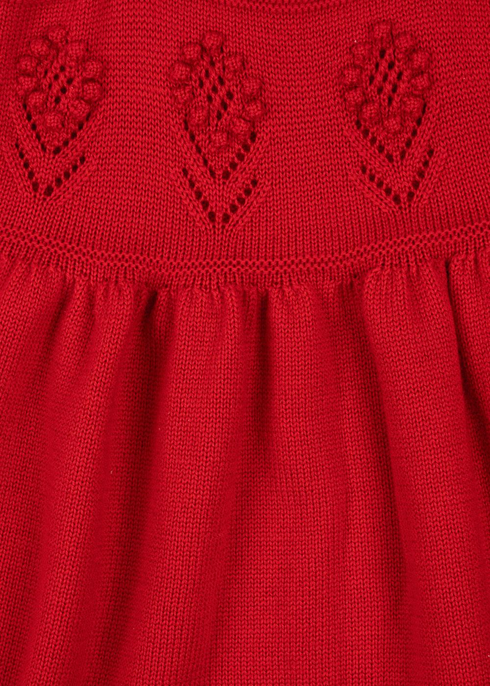 Konges Sløjd, Fiol Knit Dress, Barbados Cherry, 100% Merino Wool