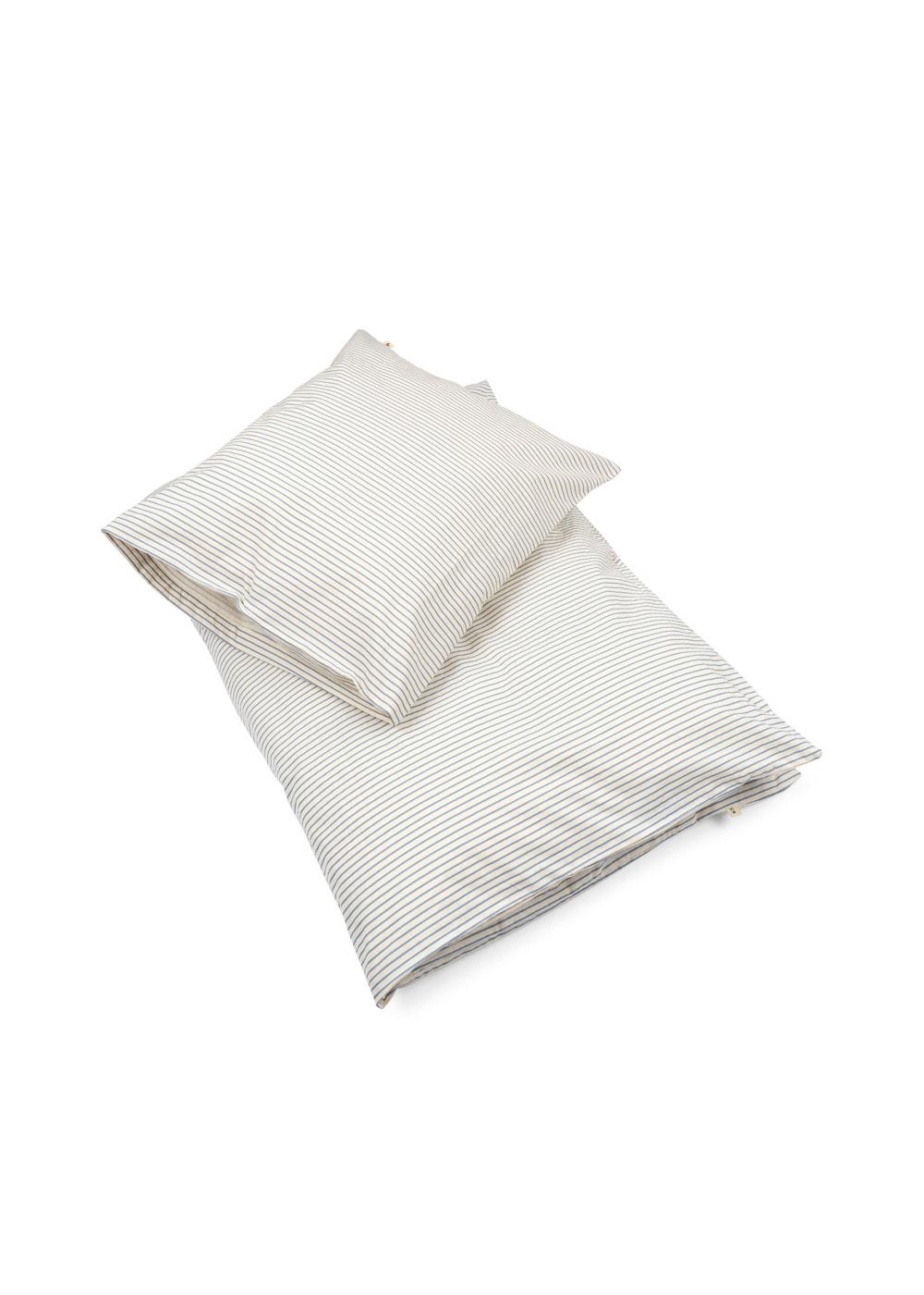 Strandshavet Baby Bedding GOTS, Stripe Bluie