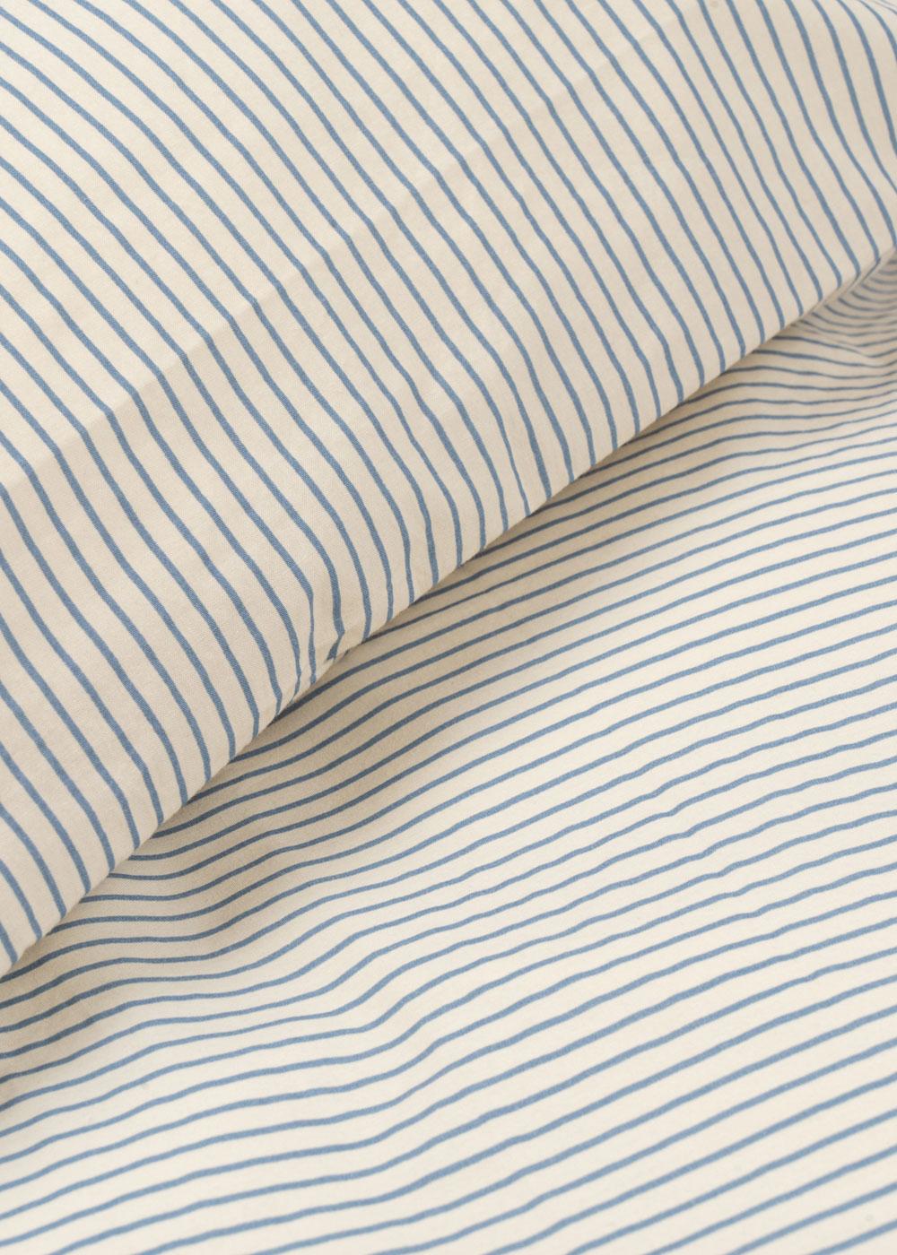 Strandshavet Junior Bedding GOTS, stripe bluie